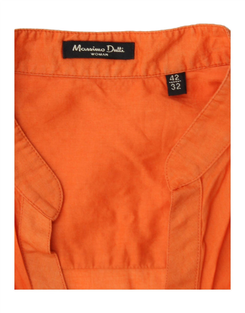 MASSIMO DUTTI Womens Long Sleeve Blouse Top EU 42 Large Orange Vintage Massimo Dutti and Second-Hand Massimo Dutti from Messina Hembry 