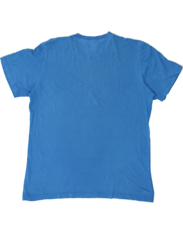 ADIDAS Mens Graphic T-Shirt Top Large Blue Vintage Adidas and Second-Hand Adidas from Messina Hembry 