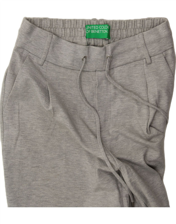 BENETTON Womens Tracksuit Trousers UK 12 Medium  Grey Vintage Benetton and Second-Hand Benetton from Messina Hembry 
