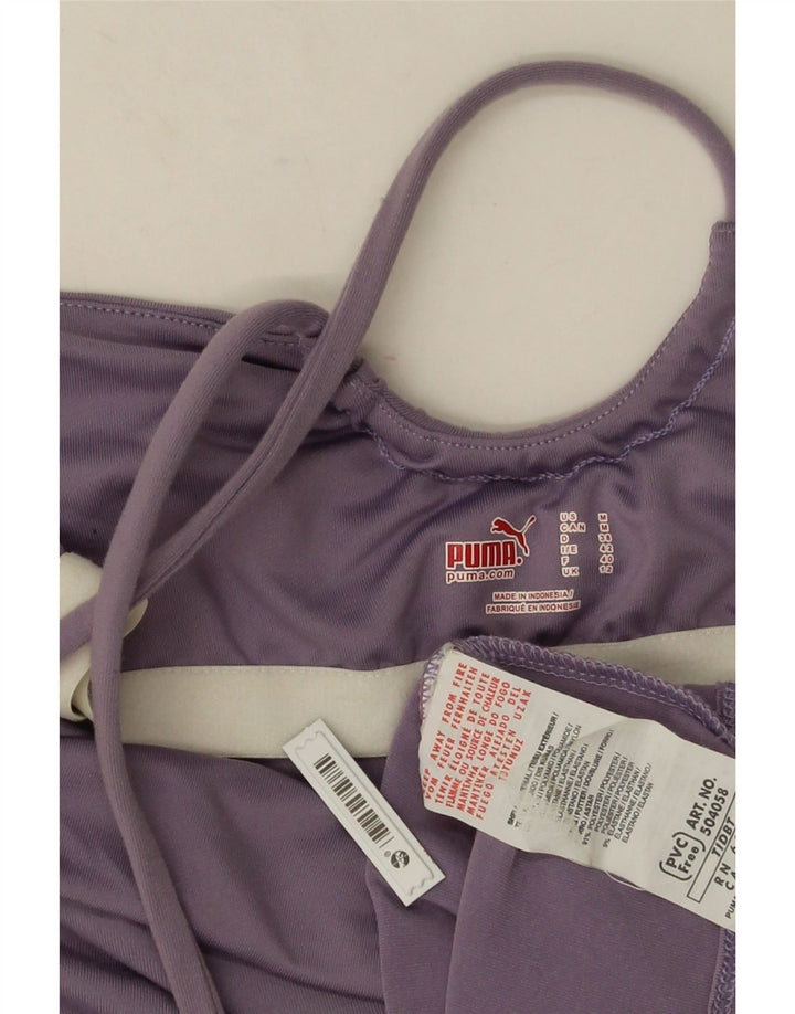 Puma Womens Halter Top UK 12 Medium Purple Polyamide
