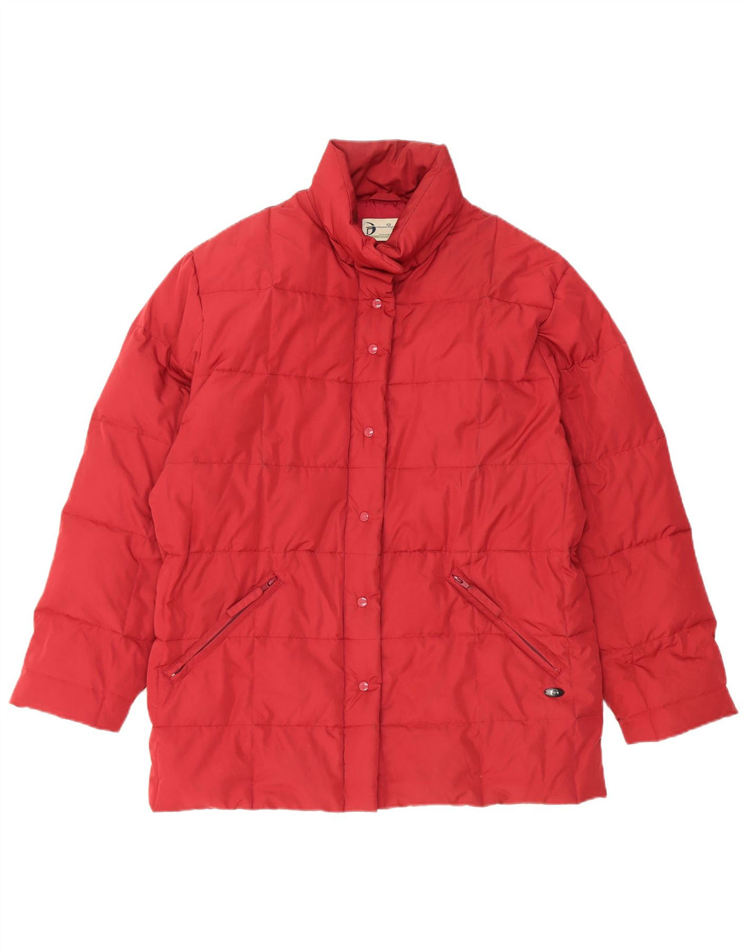 Sergio Tacchini Womens Oversized Padded Jacket UK 10 Small Red
