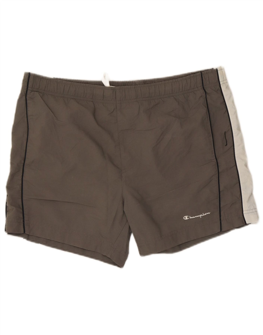 Champion Mens Swimming Shorts Large Grey Colourblock Polyester