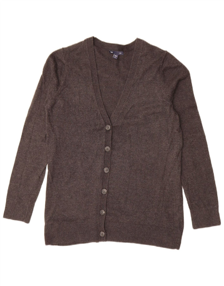 Gap Womens Cardigan Sweater UK 14 Medium Grey Cotton