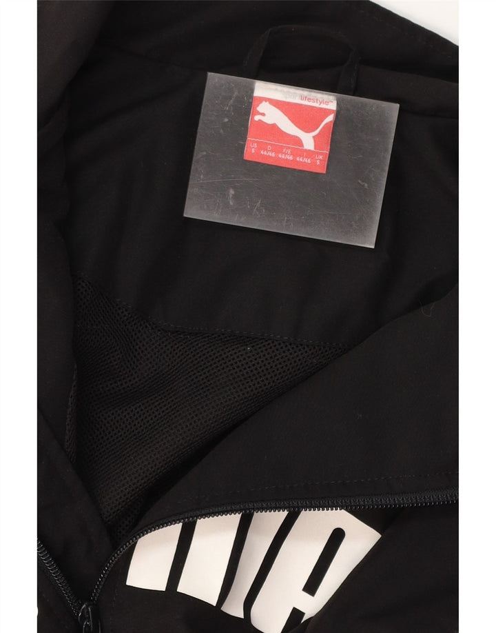 PUMA Mens Graphic Tracksuit Top Jacket Small Black