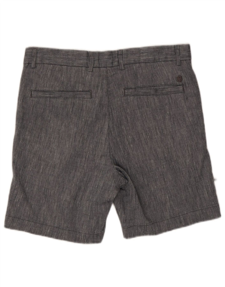 Hugo Boss Mens Chino Shorts EU 46 Small W30  Grey