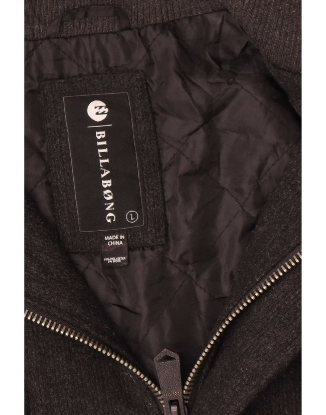Billabong Mens Military Jacket UK 40 Large Grey Polyester