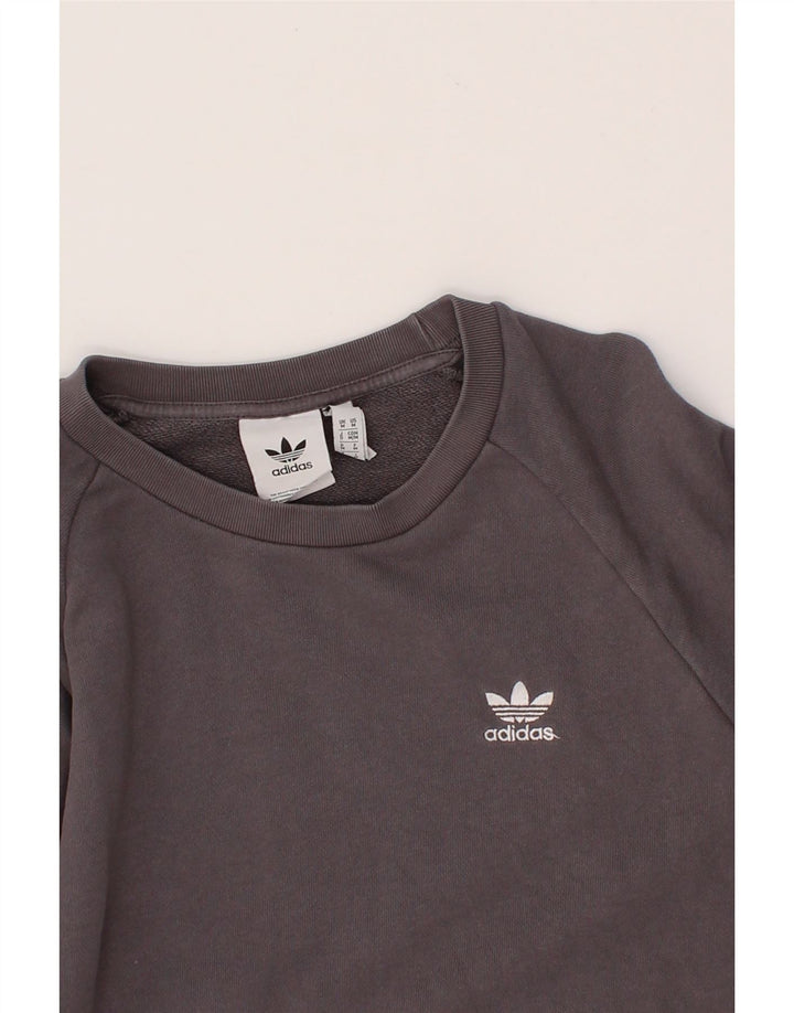 ADIDAS Mens Sweatshirt Jumper Medium Grey Cotton Vintage Adidas and Second-Hand Adidas from Messina Hembry 
