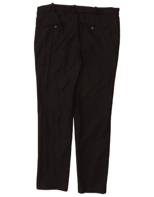 Zara Womens Slim Chino Trousers EU 40 Medium W32 L28 Black