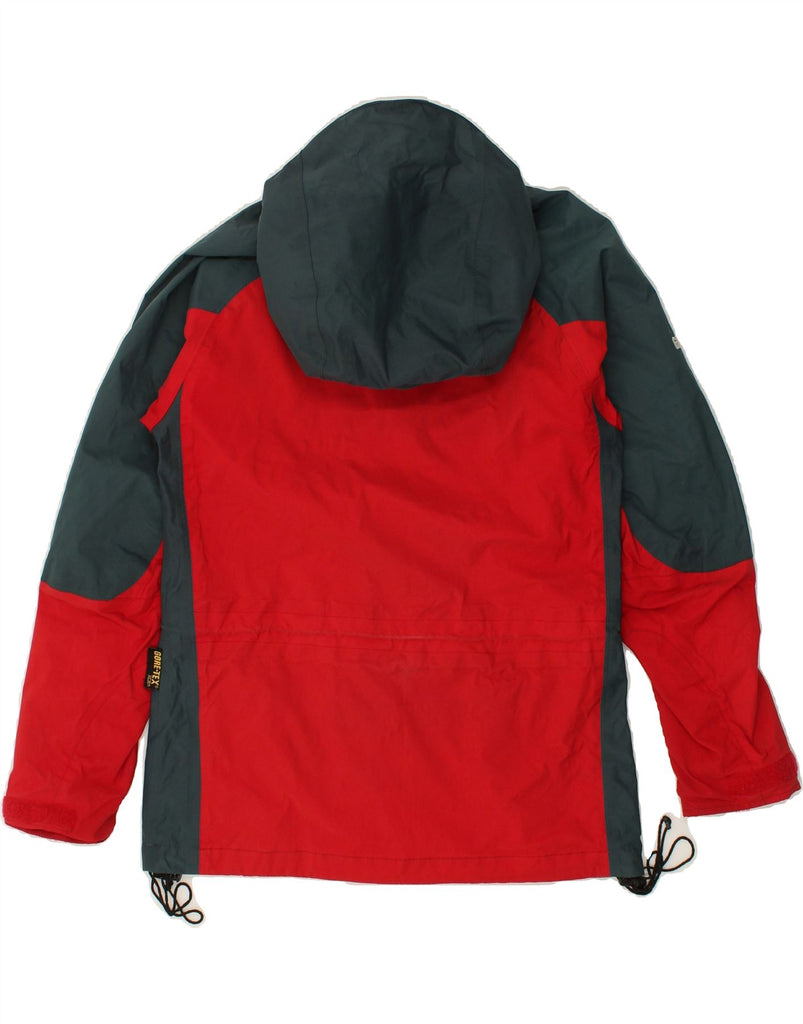 BERGHAUS Womens Hooded Windbreaker Jacket UK 8 Small  Red Colourblock | Vintage Berghaus | Thrift | Second-Hand Berghaus | Used Clothing | Messina Hembry 