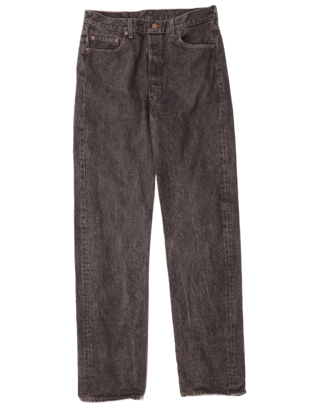 LEVI'S Mens Straight Jeans W36 L36 Grey Cotton