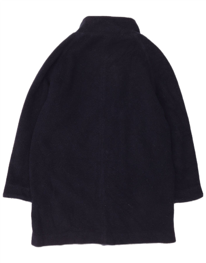 Rohan Womens Loose Fit Overcoat UK 14 Large Navy Blue Wool