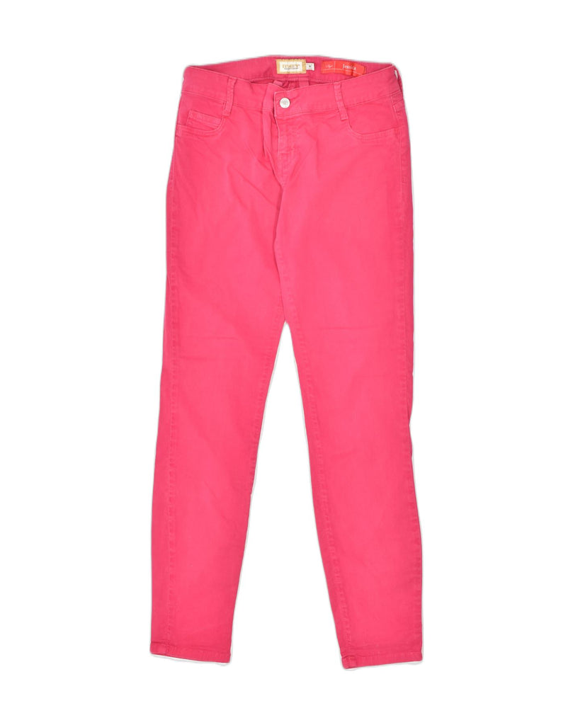 MET Womens Slim Casual Trousers W31 L31 Pink Cotton | Vintage MET | Thrift | Second-Hand MET | Used Clothing | Messina Hembry 