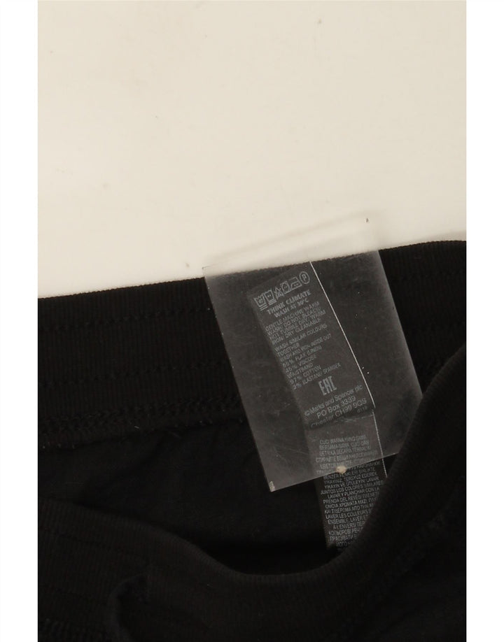 Marks & Spencer Womens Chino Shorts UK 16 Large W36  Black Linen