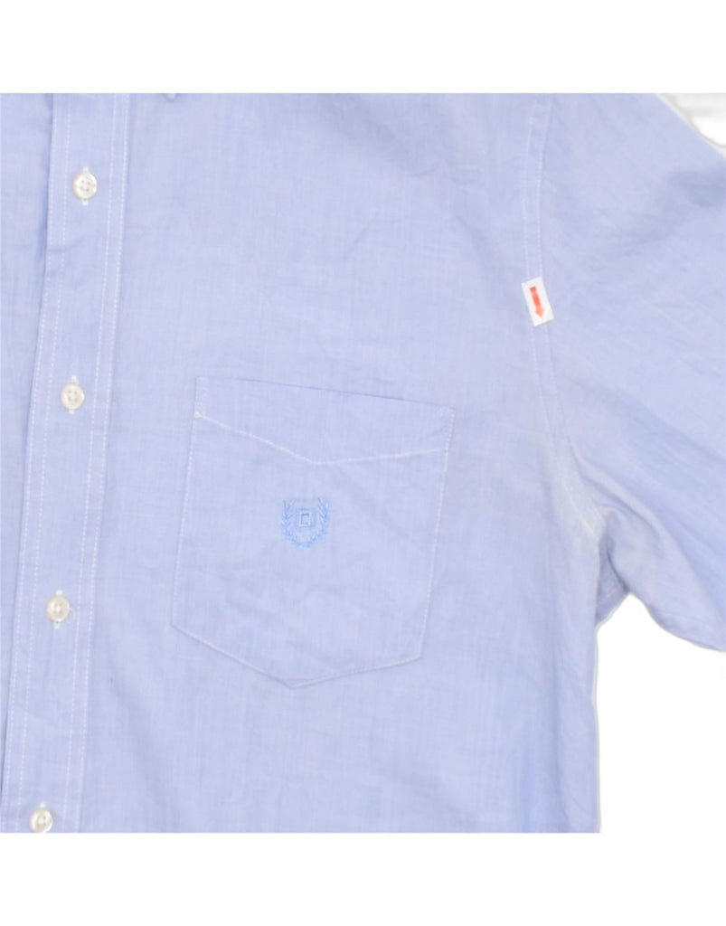 CHAPS Mens Shirt Medium Blue Cotton | Vintage | Thrift | Second-Hand | Used Clothing | Messina Hembry 