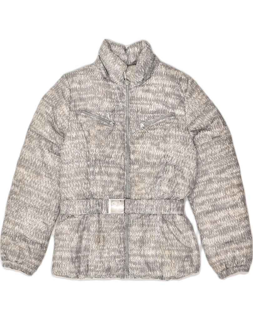 GEOX Girls Padded Jacket 11-12 Years Grey Polyester | Vintage Geox | Thrift | Second-Hand Geox | Used Clothing | Messina Hembry 