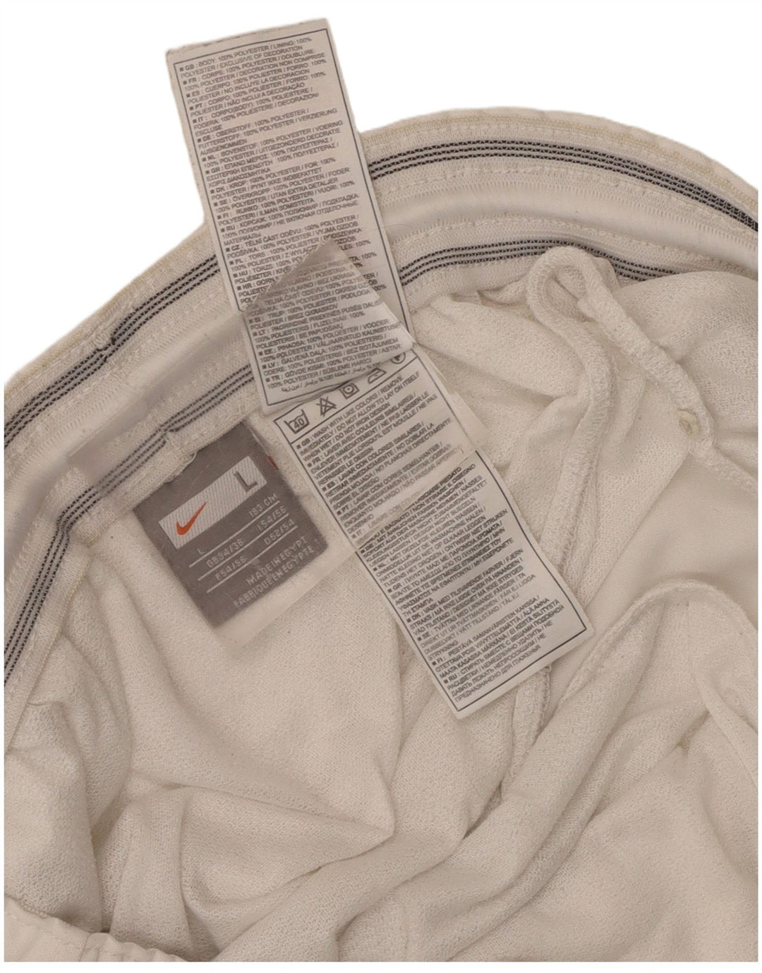 Nike Mens Sport Shorts UK 34/36 Large  White Polyester