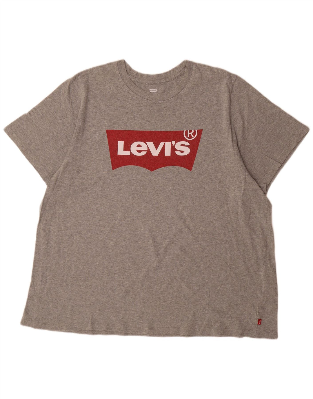 Levi's Mens Graphic T-Shirt Top 2XL Grey Flecked Cotton