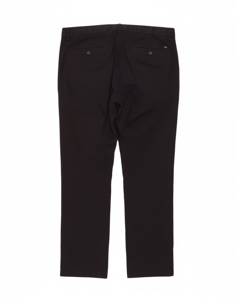 TOMMY HILFIGER Mens Straight Chino Trousers W36 L30 Navy Blue Cotton Vintage Tommy Hilfiger and Second-Hand Tommy Hilfiger from Messina Hembry 