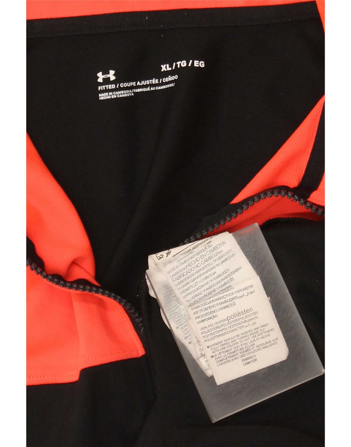 Under Armour Mens Tracksuit Top Jacket XL Black Colourblock Polyester