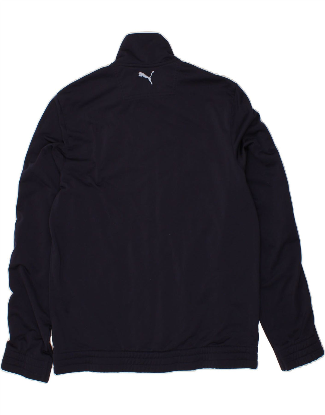 PUMA Mens Graphic Tracksuit Top Jacket Medium Navy Blue Polyester Vintage Puma and Second-Hand Puma from Messina Hembry 