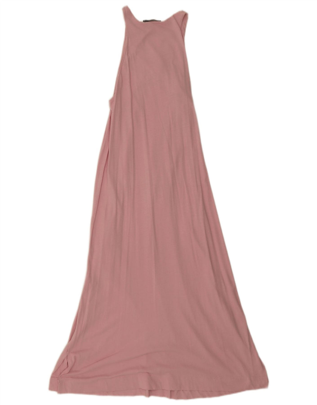 Zara Womens Sleeveless Maxi Dress UK 12 Medium Pink