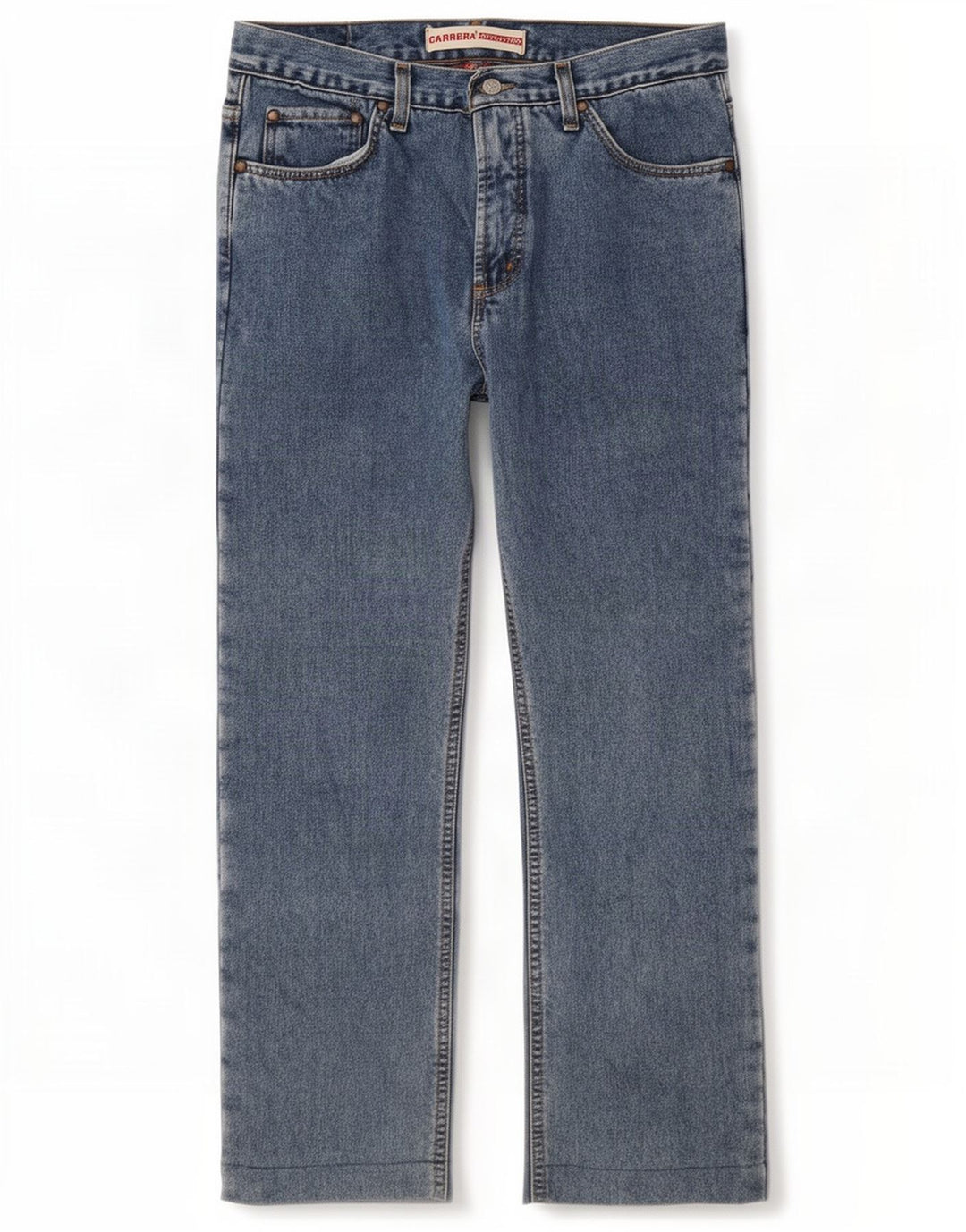 Carrera Mens Straight Jeans W34 L30 Blue