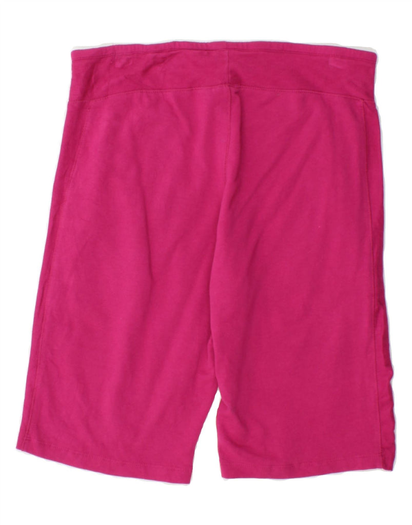 EDDIE BAUER Womens Sport Shorts UK 10 Small  Pink Cotton Vintage Eddie Bauer and Second-Hand Eddie Bauer from Messina Hembry 