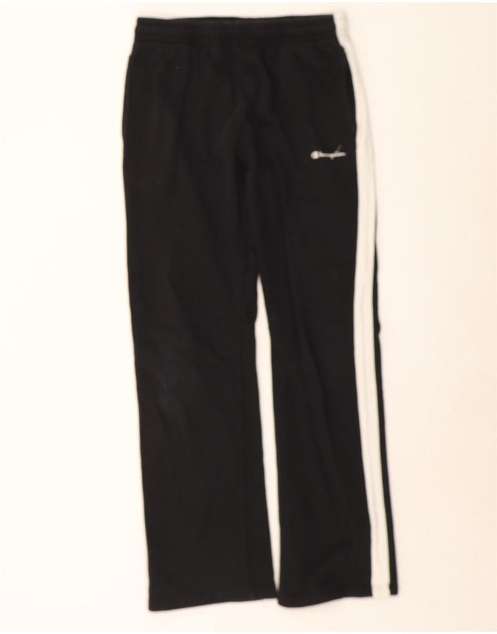Champion Mens Tracksuit Trousers Medium Black Colourblock Cotton