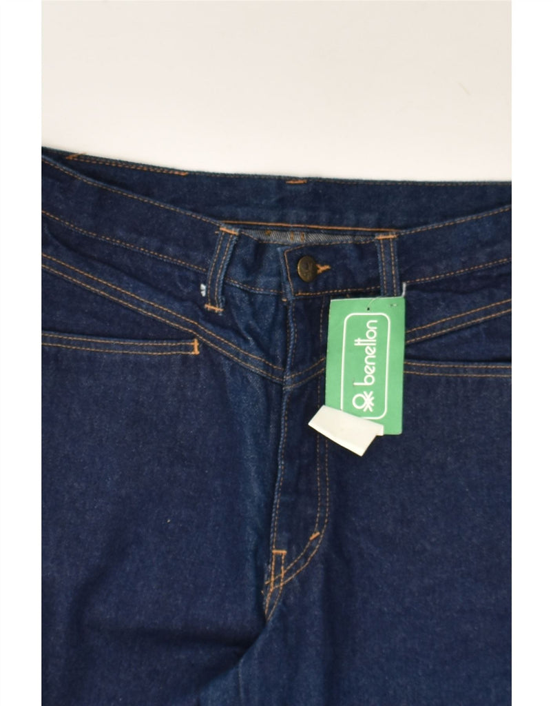 BENETTON Mens Tapered Jeans IT 48 Medium W30 L34 Navy Blue Cotton | Vintage Benetton | Thrift | Second-Hand Benetton | Used Clothing | Messina Hembry 