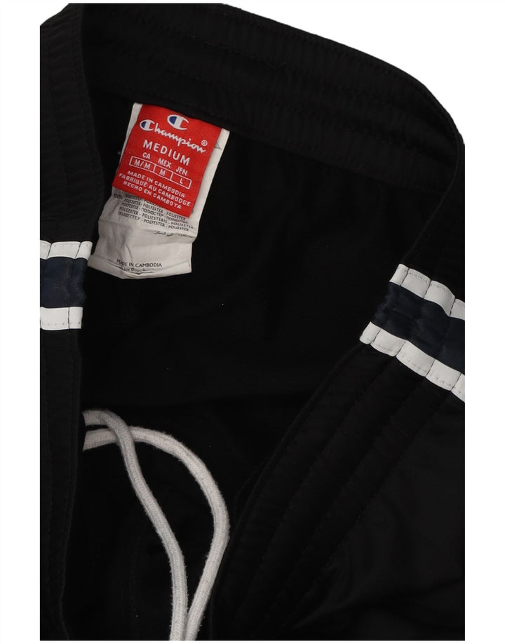 Champion Mens Graphic Tracksuit Trousers Medium Black Polyester