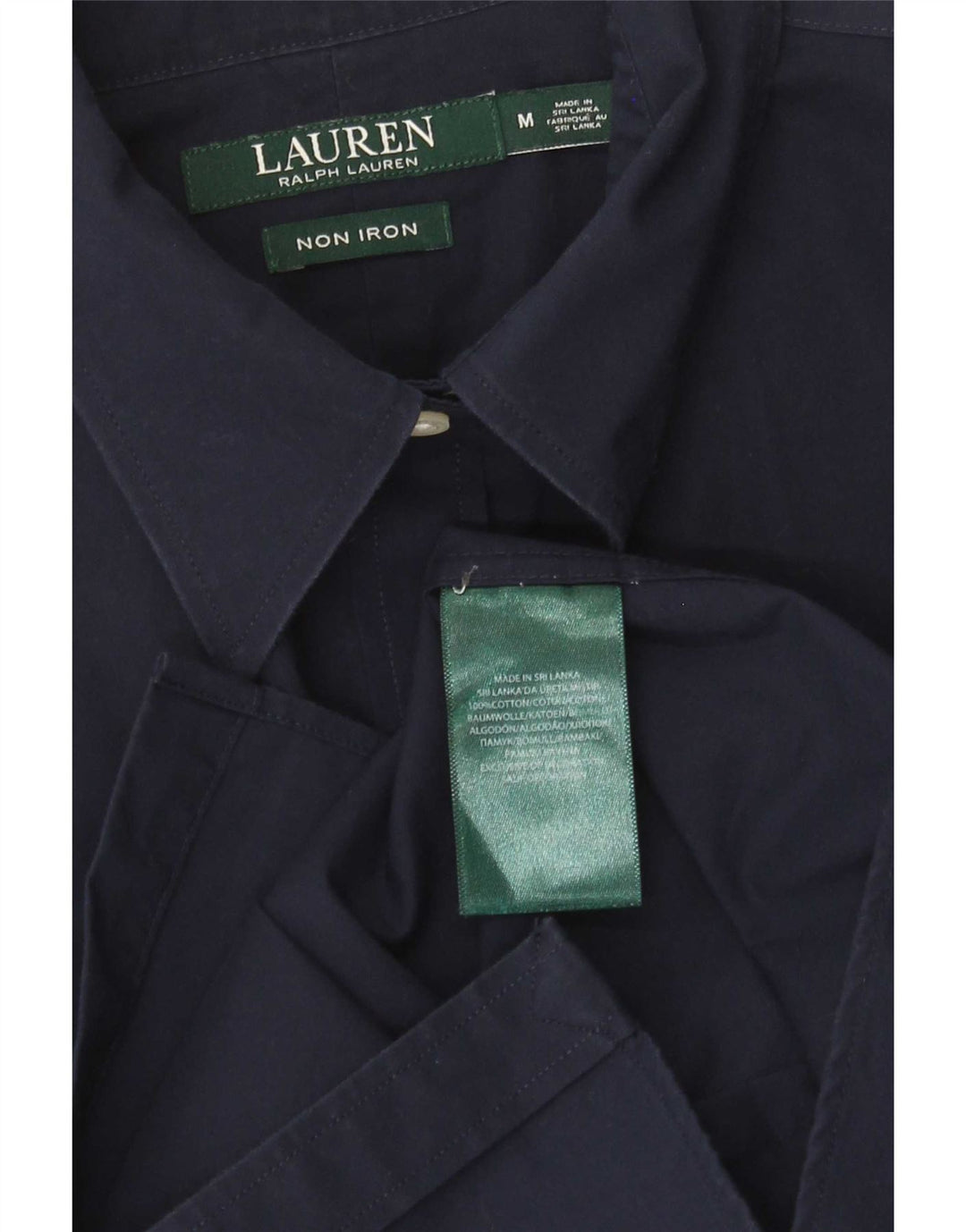 Ralph Lauren Womens Shirt UK 14 Medium Navy Blue Cotton