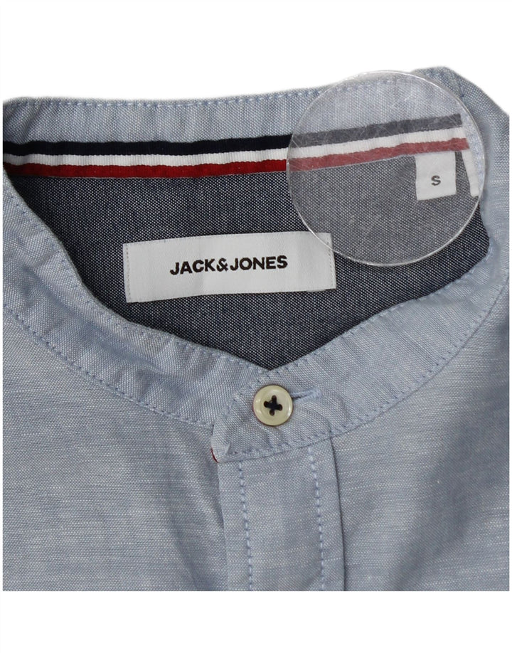 Jack & Jones Mens Shirt Small Blue Cotton