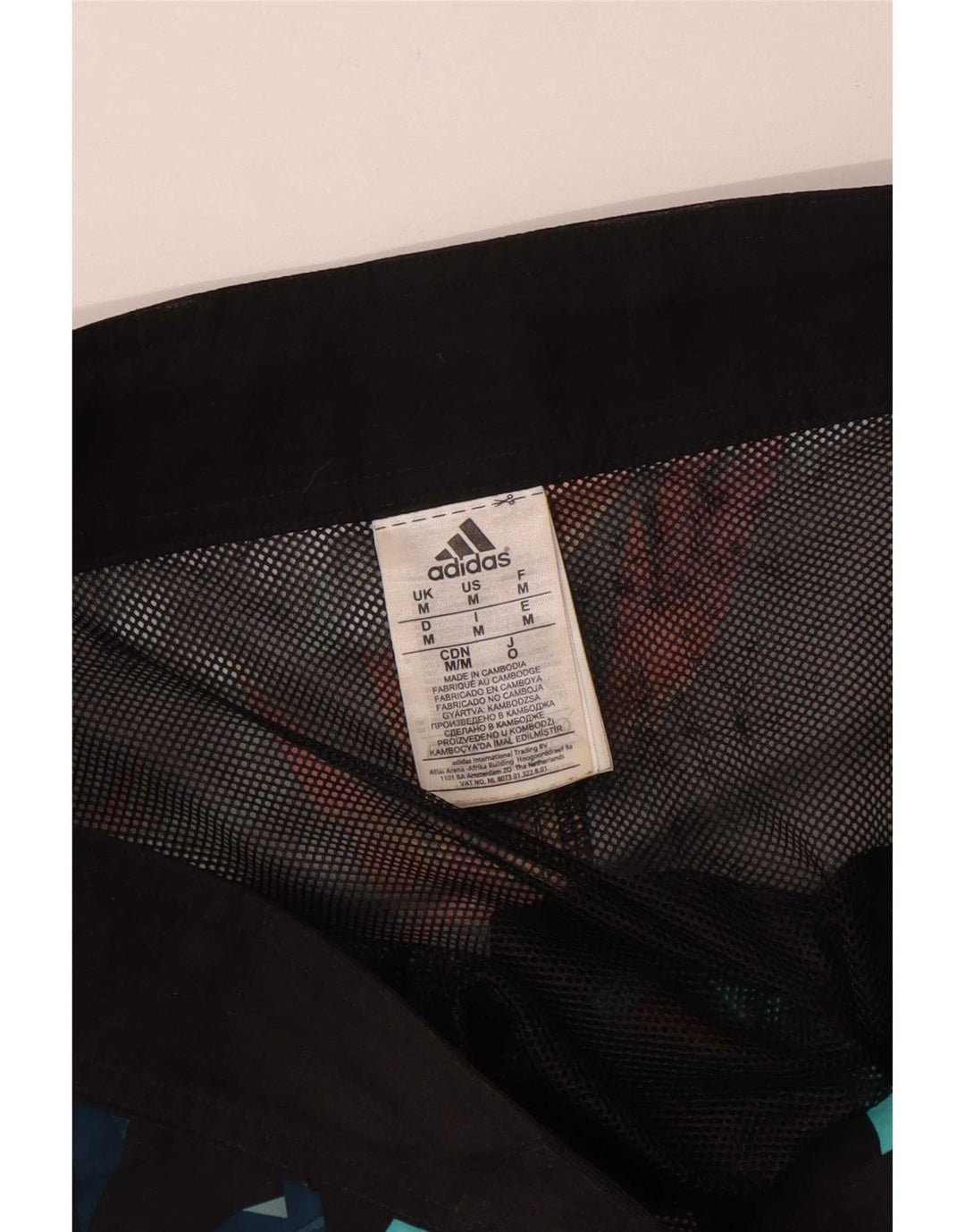 Adidas Mens Swimming Shorts Medium  Grey Geometric Polyester