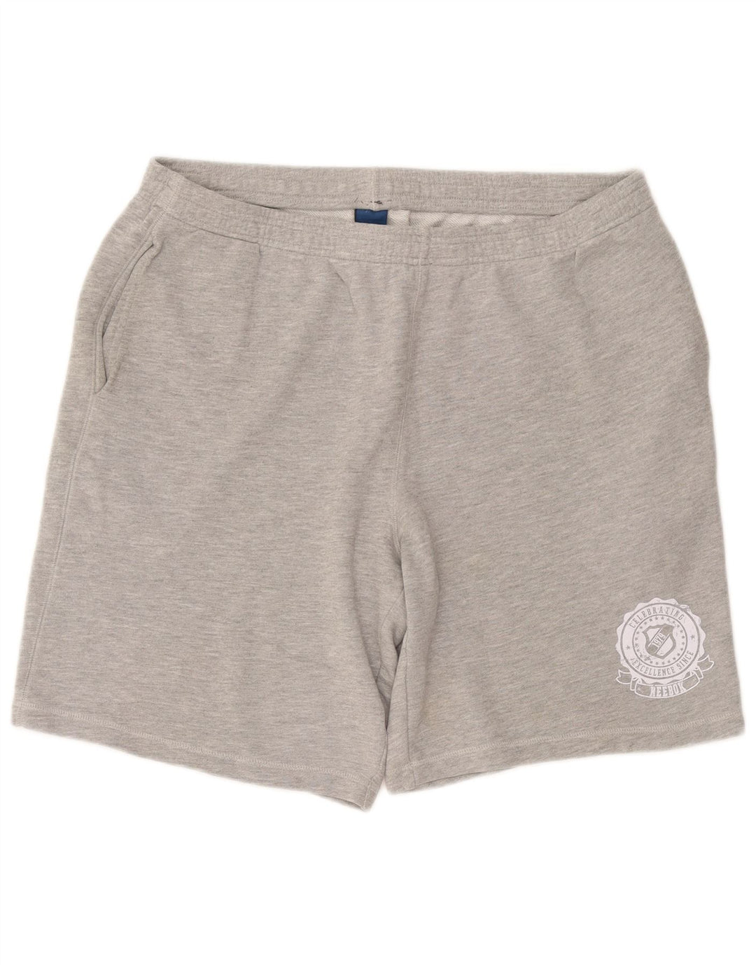 REEBOK Mens Sport Shorts 2XL  Grey Cotton