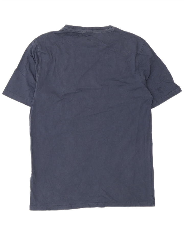 Ellesse Mens T-Shirt Top Medium Navy Blue Cotton