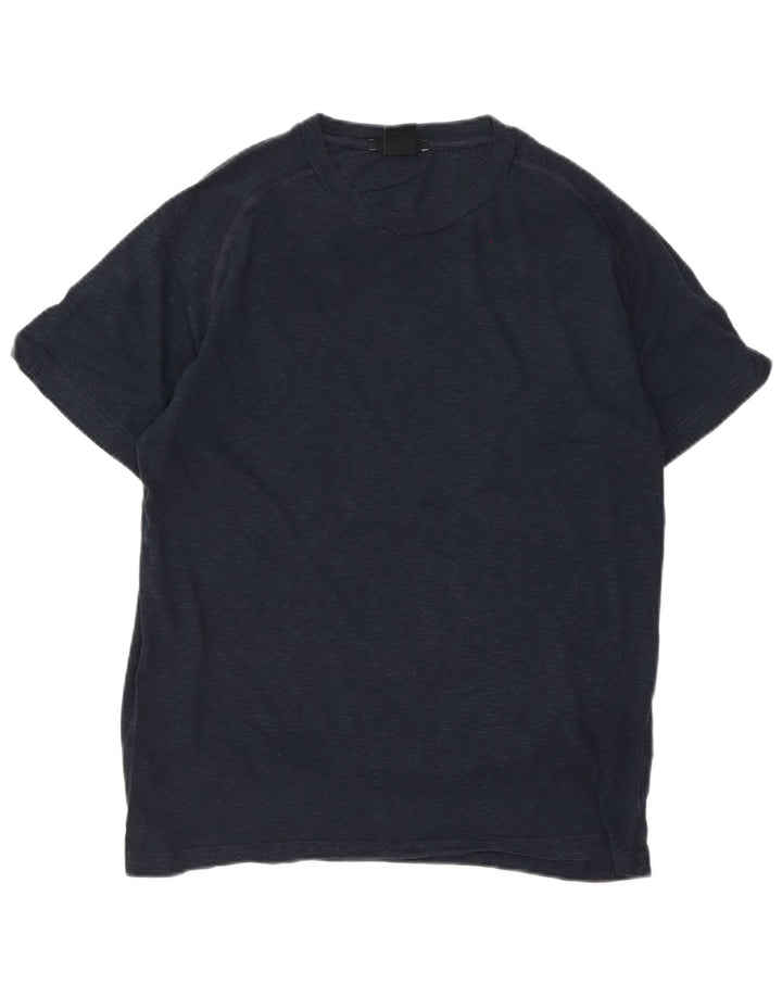 Colmar Mens Regular Fit T-Shirt Top Medium Navy Blue Flecked Cotton