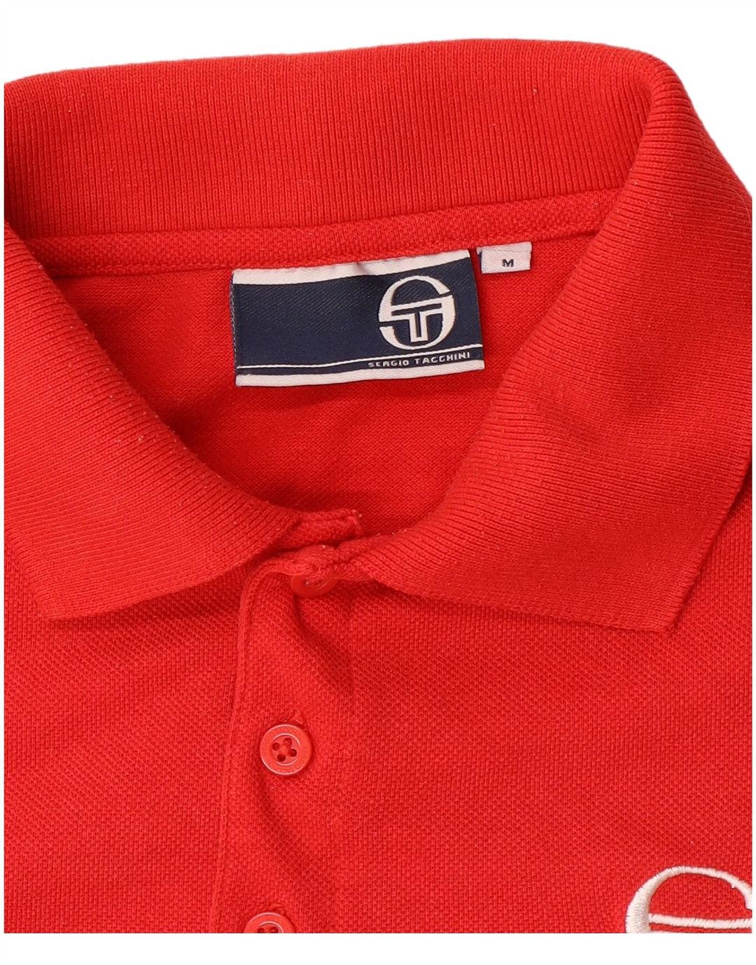 Sergio Tacchini Mens Polo Shirt Medium Red