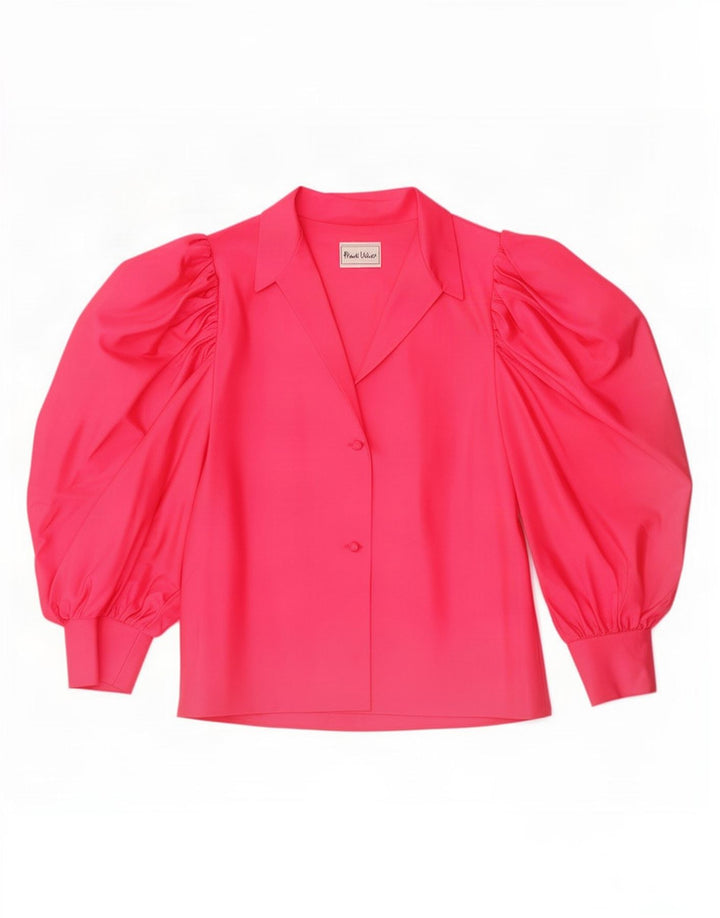 Frank Usher Womens Long Sleeve Blouse Top IT 44 Medium Pink Polyester