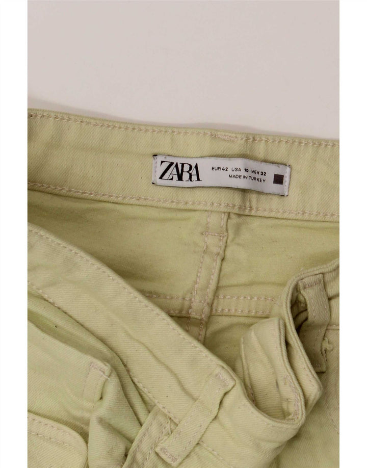 Zara Womens Crop Bootcut Jeans EU 42 Large W32 L24 Green
