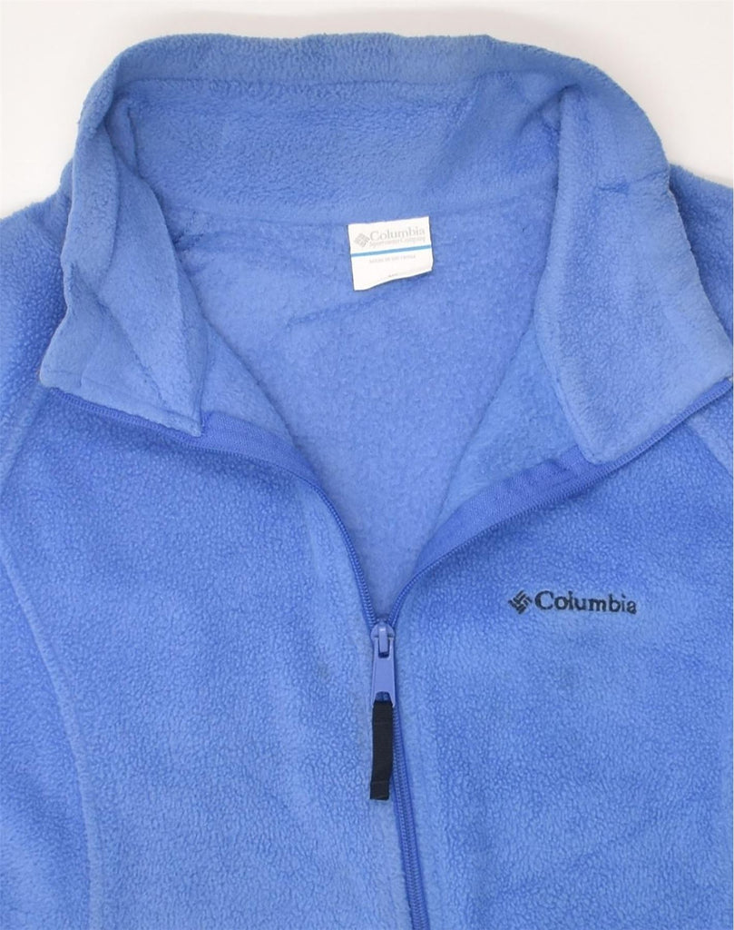 COLUMBIA Womens Fleece Jacket UK 18 XL Blue Polyester | Vintage Columbia | Thrift | Second-Hand Columbia | Used Clothing | Messina Hembry 