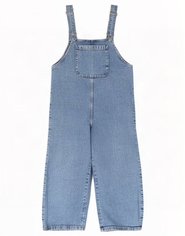 Zara Womens Dungarees Loose Jeans Large W40 L25 Blue Cotton