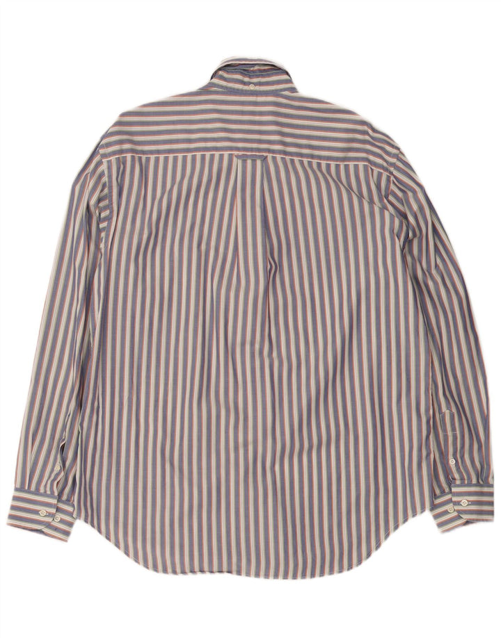 Lacoste Mens Shirt Size 42 Large Grey Striped