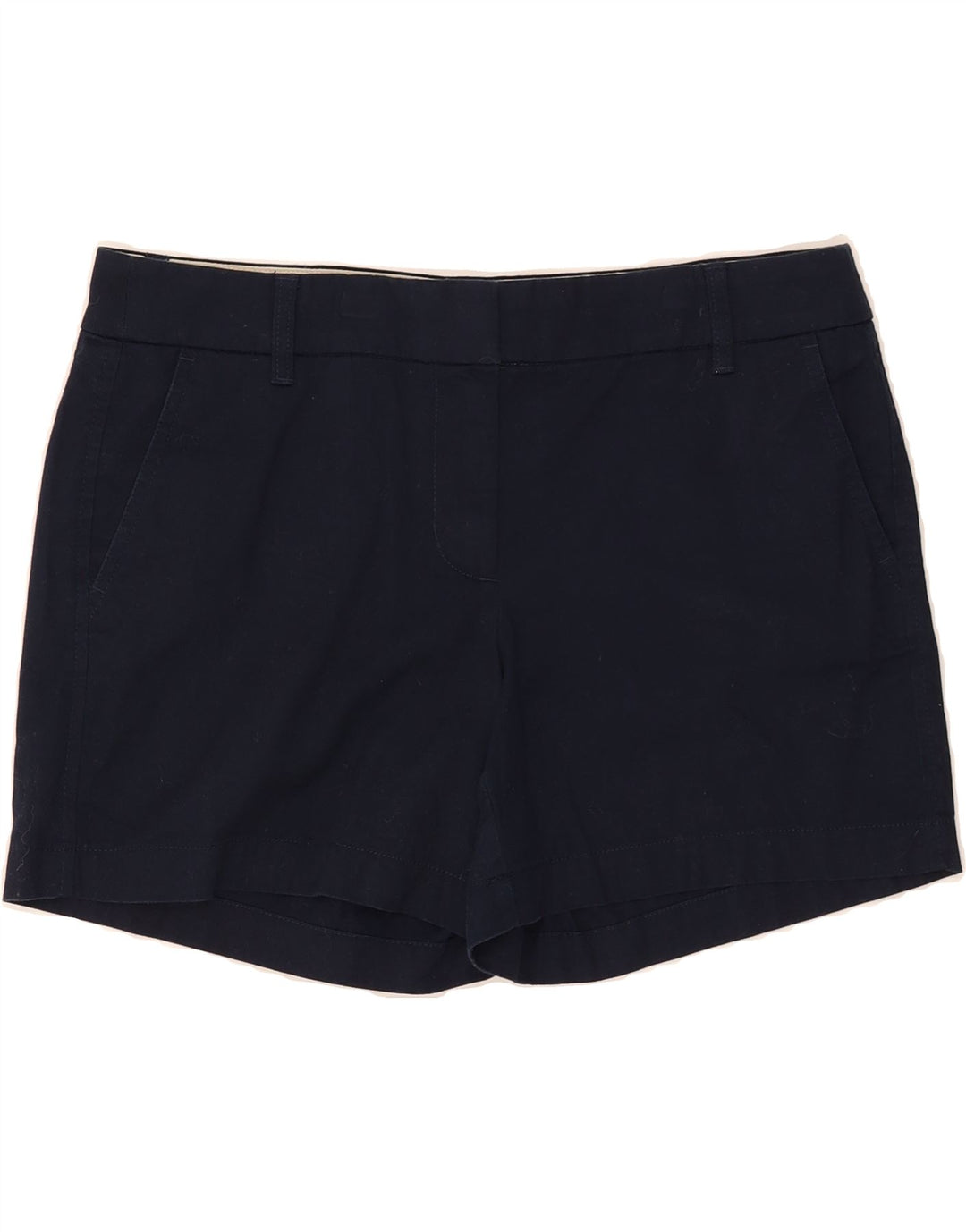 J. CREW Womens Chino Shorts US 10 Large W32  Navy Blue Cotton Vintage J. Crew and Second-Hand J. Crew from Messina Hembry 