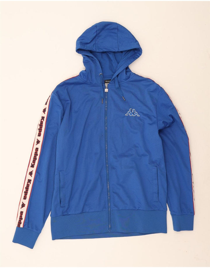 Kappa Mens Graphic Tracksuit Top Jacket XL Blue Colourblock Polyester