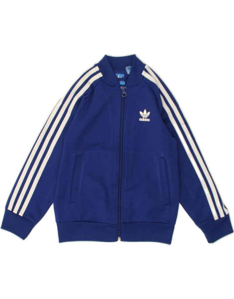 ADIDAS Boys Tracksuit Top Jacket 5-6 Years Black Polyester | Vintage Adidas | Thrift | Second-Hand Adidas | Used Clothing | Messina Hembry 