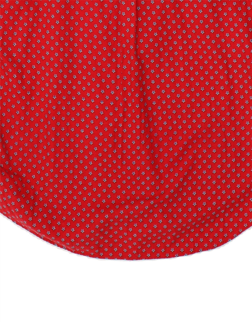 VINTAGE Mens Shirt XL Red Spotted Cotton Vintage Vintage and Second-Hand Vintage from Messina Hembry 