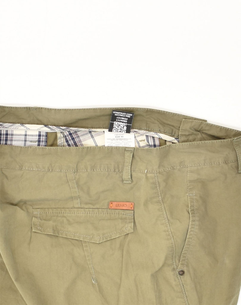 LIU JO Mens Cargo Shorts IT 50 Large W34  Beige Cotton | Vintage Liu Jo | Thrift | Second-Hand Liu Jo | Used Clothing | Messina Hembry 