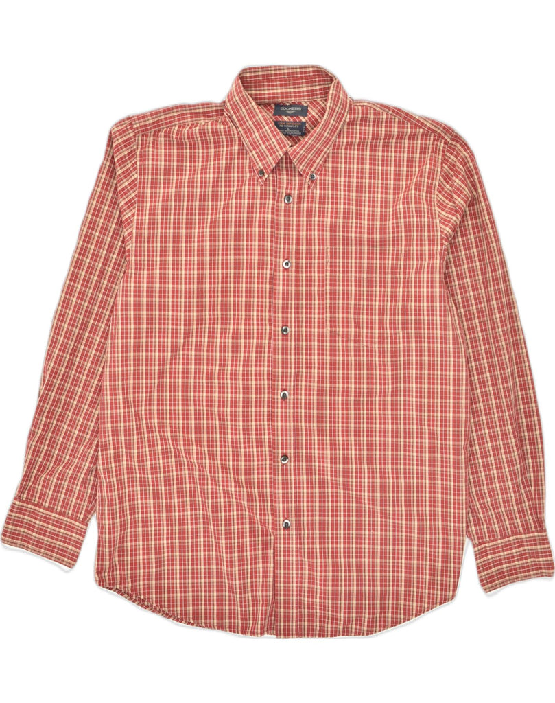 DOCKERS Mens Shirt Large Red Check Cotton | Vintage Dockers | Thrift | Second-Hand Dockers | Used Clothing | Messina Hembry 