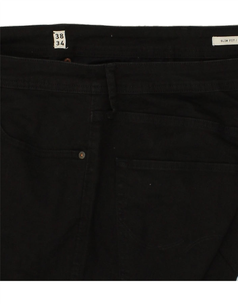 JACK & JONES Womens Tim Slim Jeans W38 L34 Black Cotton | Vintage Jack & Jones | Thrift | Second-Hand Jack & Jones | Used Clothing | Messina Hembry 