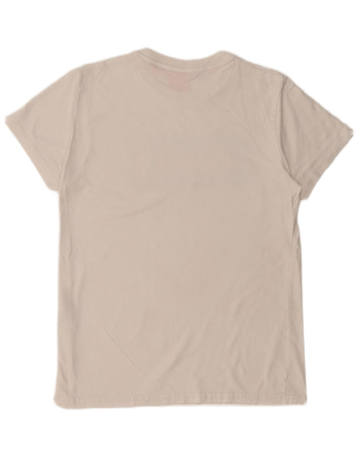 SUPERDRY Mens Graphic T-Shirt Top Medium White Cotton
